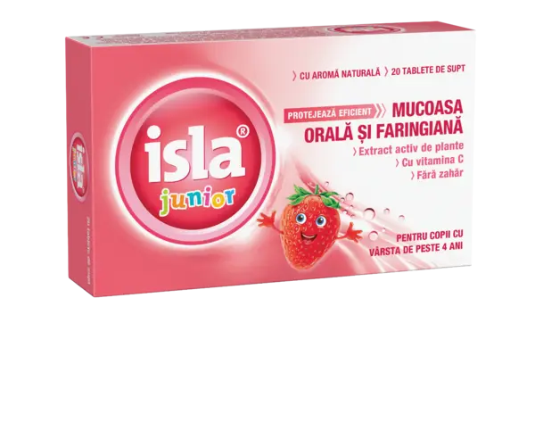 Isla junior aroma de capsuni, 20 tablete, Engelhard Arzneimittel