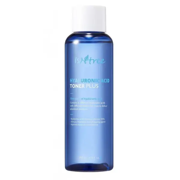 Isntree Hyaluronic Acid Toner Plus tonic facial cu 5 tipuri de acid hialuronic Volum 200 ml