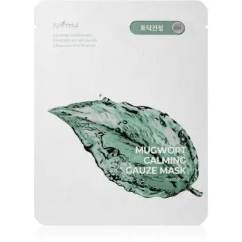 Isntree Real Mugwort mască textilă calmantă pentru piele sensibila si iritabila