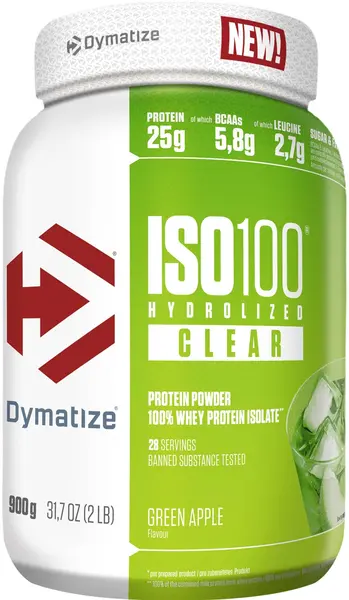 ISO 100, Green Apple, 900 g, Dymatize