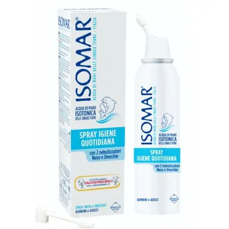 Isomar Spray Nazal si Auricular cu Apa de mare Izotonica pentru nas si urechi, Euritalia | 100 ml