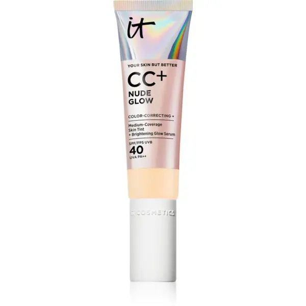 IT Cosmetics Your Skin But Better CC + Nude Glow crema CC pentru o piele mai luminoasa SPF 40 Fair 32 ml