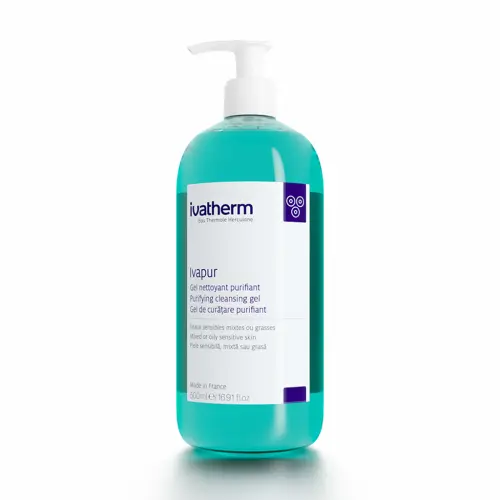Ivatherm Ivapur gel spumant piele mixta si grasa 500ml Zephyr Labs