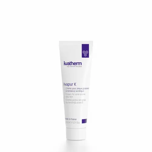 Ivatherm Ivapur K crema ten gras cu tendinta acneica 30ml Zephyr Labs