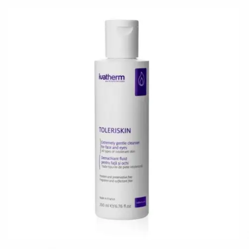 Ivatherm Toleriskin demachiant fluid pentru fata si ochi 200ml Zephyr Labs