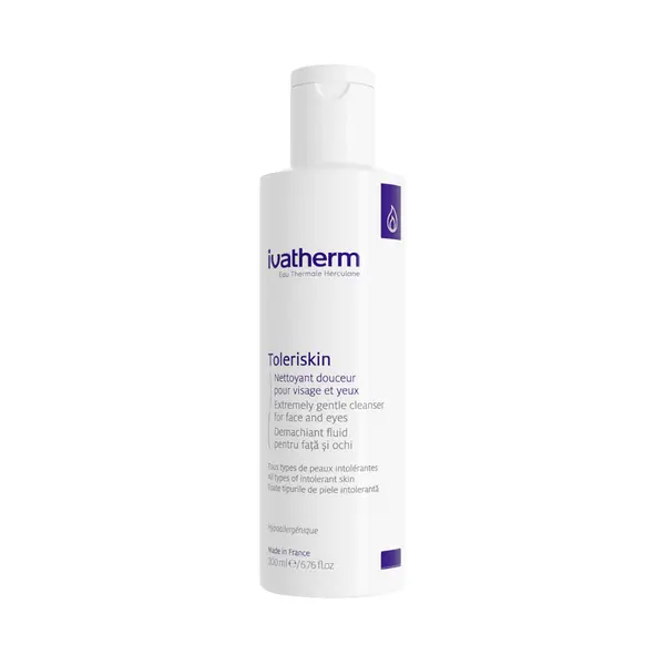 Ivatherm Toleriskin fluid demachiant si de curatare 200 ml