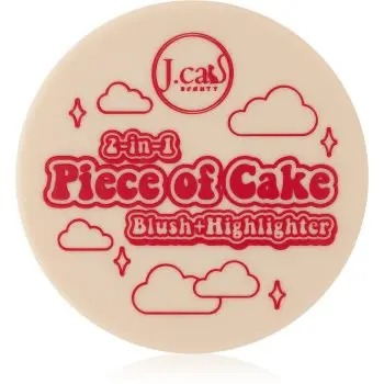 J.Cat Beauty 2 In 1 Piece Of Cake blush pentru iluminare