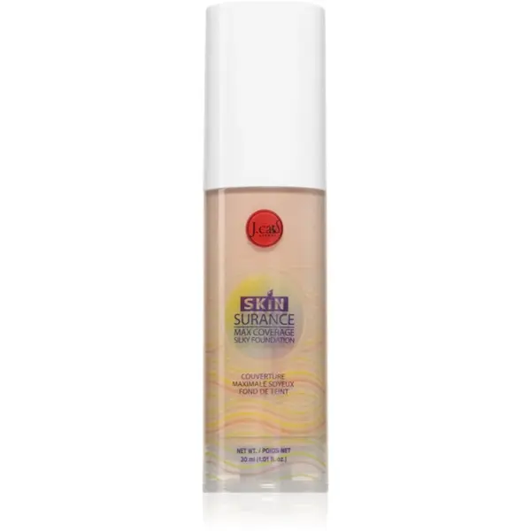J.Cat Beauty Skinsurance fard lichid de lunga durata culoare 106 Soft Beige 30 ml