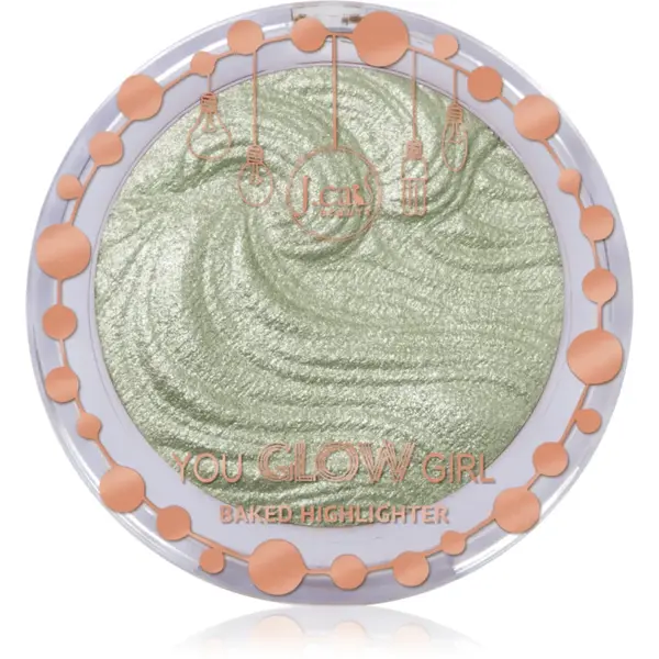 J.Cat Beauty You Glow Girl iluminator compact culoare 108 Mermaid Skin 8.5 g