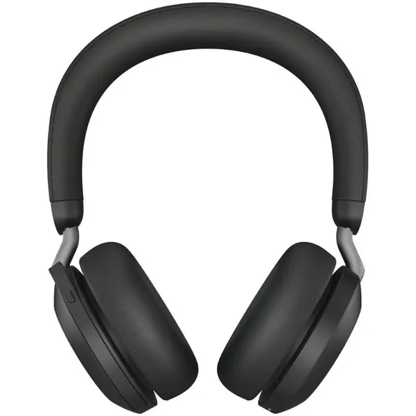 Jabra JABRA Evolve2 75 Headset on-ear Bluetooth wireless active noise cancelling USB-A noise isolating black with charging stand UC