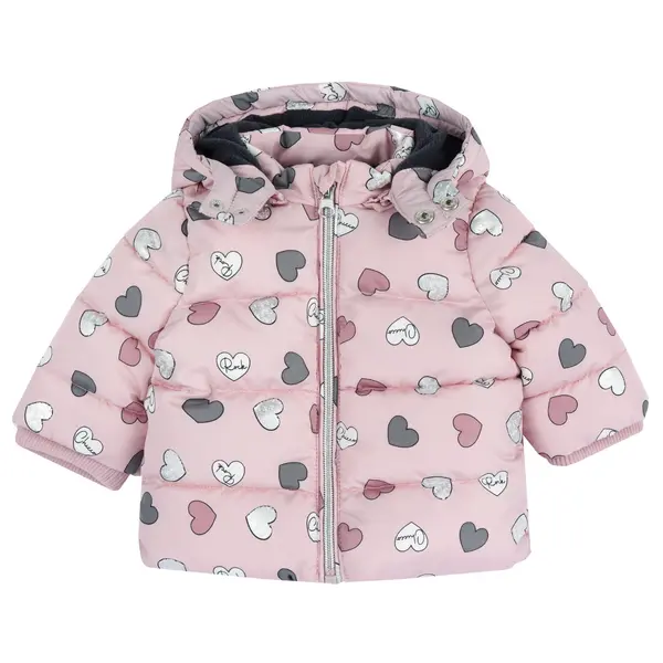Jacheta copii Chicco matlasata cu gluga, roz prafuit, 87770-65MFCO