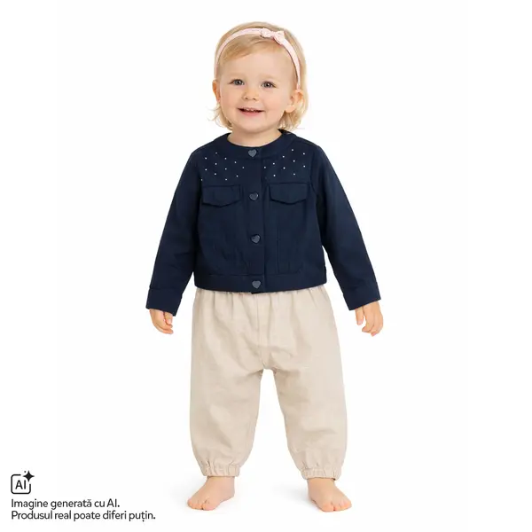 Jacheta copii Chicco satin, Albastru, 01225-70MC