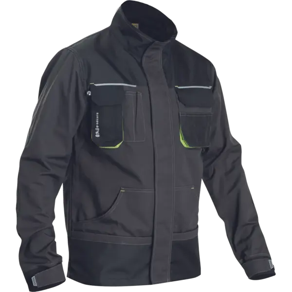Jacheta de lucru antracit-lime, REUSEL GREENDALE 58, ANTRACIT-LIME