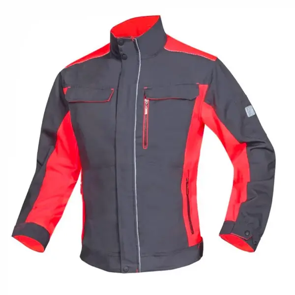 Jacheta de lucru gri-rosu 65% poliester, Ardon NEON L, GRI-ROȘU
