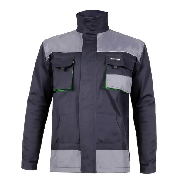 Jacheta de lucru groasa premium Lahti PRO L4040750, marimea M, din bumbac, cu 7 buzunare si intarituri 600D