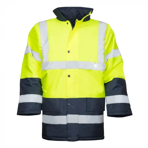 Jacheta de lucru refectorizanta culoarea galben barbati, REF 601 S, GALBEN FLUO