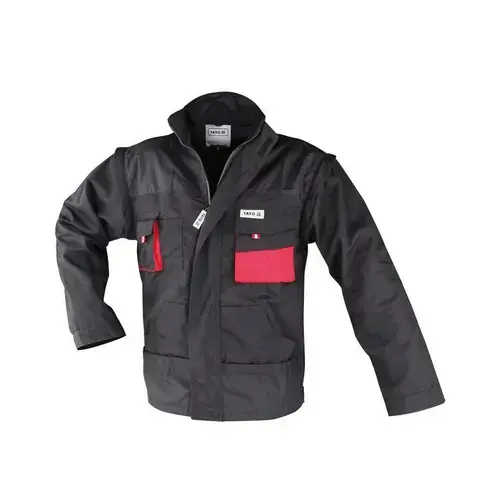 Jacheta de lucru Yato YT-8021, marimea M, maneci detasabile, Negru