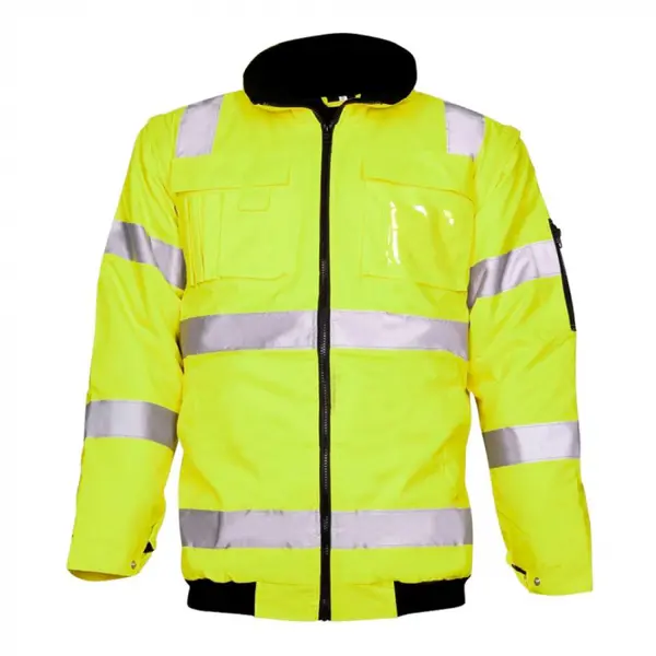 Jacheta galbena de lucru reflectorizanta 2 in 1, HOWARD 4XL, GALBEN FLUO