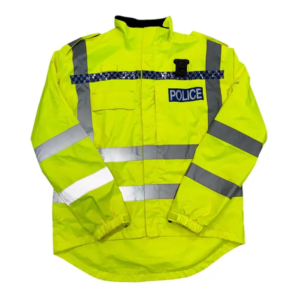 Jacheta HI-VIZ POLICE Waterproof Cycle Jacket – XL-2XL originala SH - Default Title