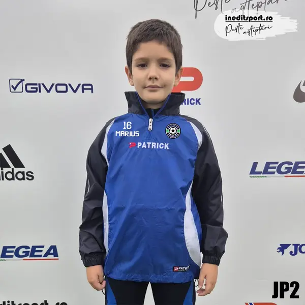 Jacheta ploaie personalizabila PATRICK JP2 3XS, ALBASTRU BLEUMARIN ALB
