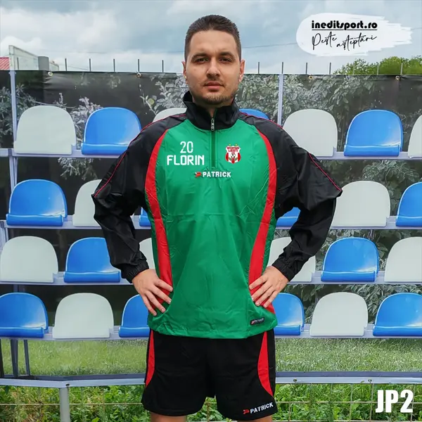 Jacheta ploaie personalizabila PATRICK JP2 L, VERDE CU NEGRU