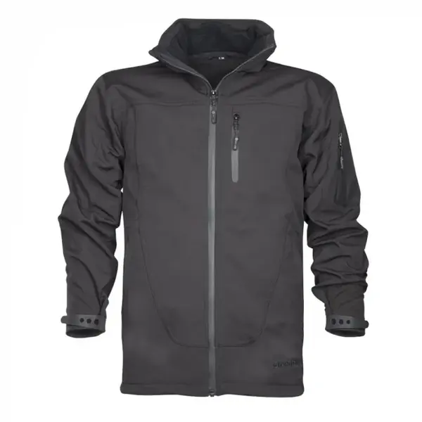 Jacheta softshell neagra impermeabila cu gluga, culoarea negru, Ardon SPIRIT S, NEGRU