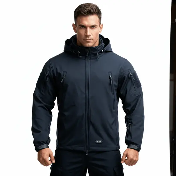 Jacheta tactica M-TAC Softshell cu mesada 2in1 - NAVY BLUE / XL