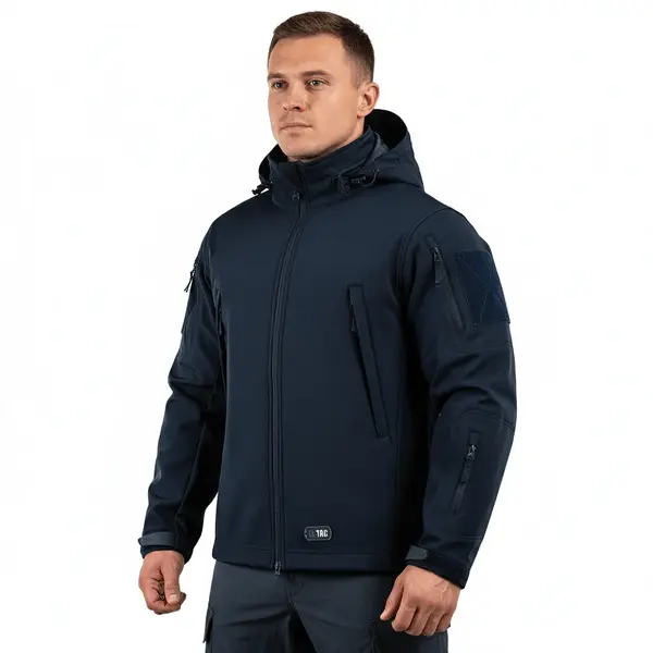 Jacheta tactica SoftShell navy blue M-TAC - XXL