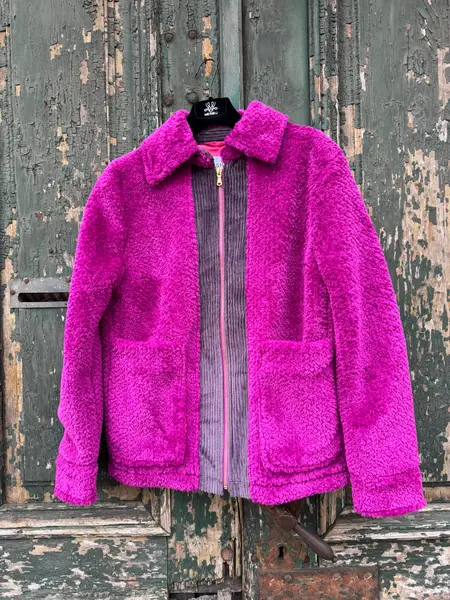 Jachetă Teddy - S INTL - Fucsia