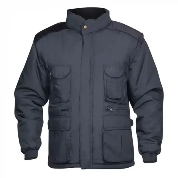 Jacheta vatuita de iarna Ardon DANNY 2 IN 1, culoarea negru, tercot 65 35, captuseala bumbac, cu maneci detasabile 3XL, NEGRU