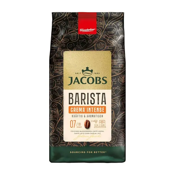 Jacobs Barista Crema Intense cafea boabe 1kg