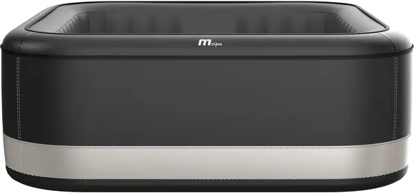 Jacuzzi gonflabil MSpa - Portland, pătrată, 6 locuri, 930 l, negru