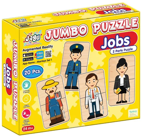 Jagu Educational Talking Puzzle - Profesii, 20 de piese