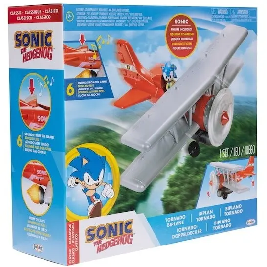 Jakks Set de joaca Sonic - Tornado Airplane, cu figurina, 6 cm