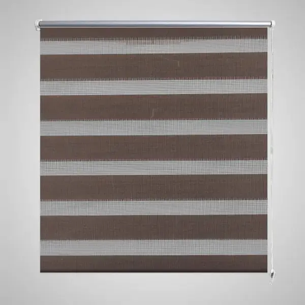 Jaluzea opaca tip zebra, 40 x 100 cm, cafeniu