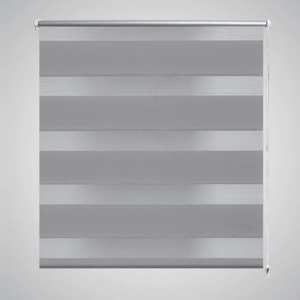 Jaluzea opaca tip zebra, 50 x 100 cm, gri