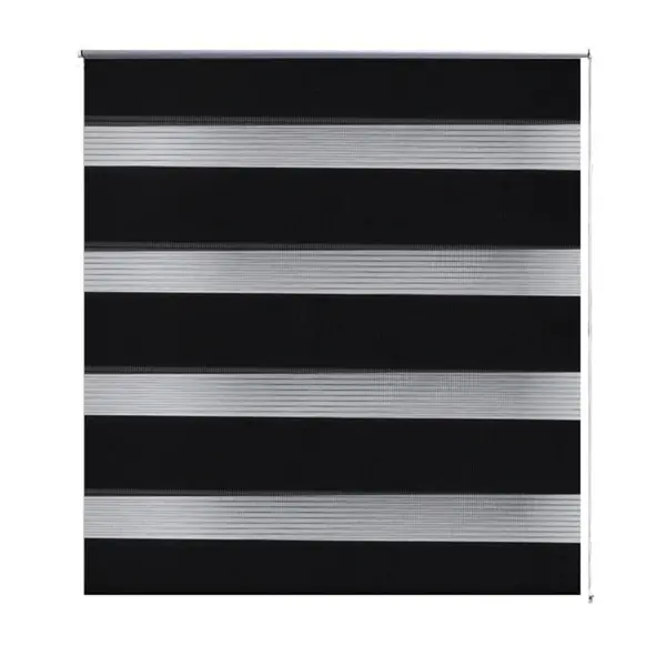 Jaluzea tip zebra, 100 x 175 cm, negru