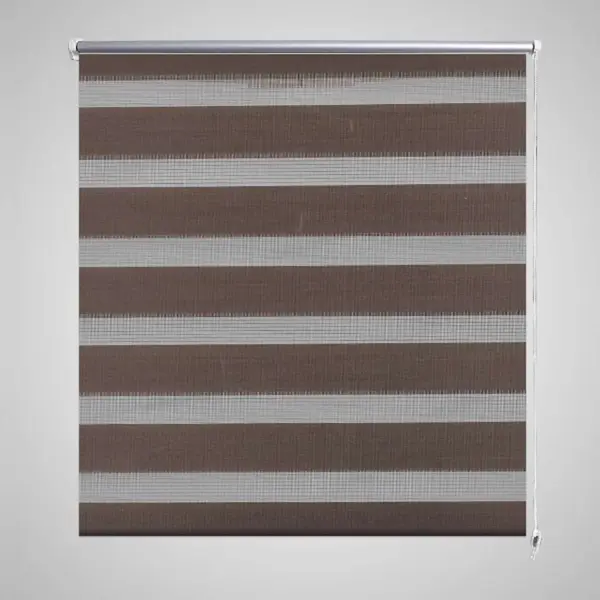 Jaluzea tip zebra, 120 x 175 cm, cafeniu