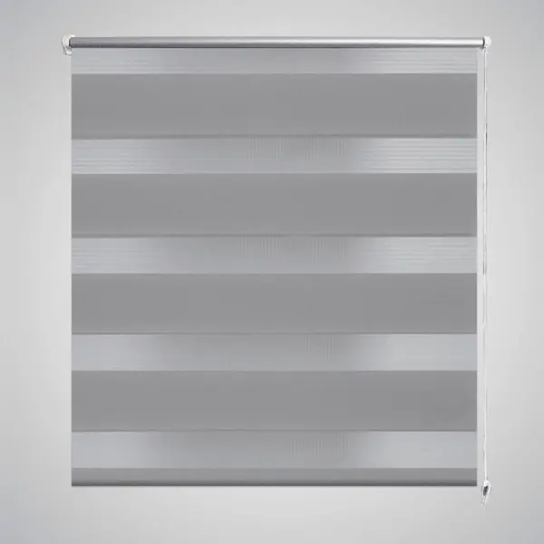 Jaluzea tip zebra, 140 x 175 cm, gri