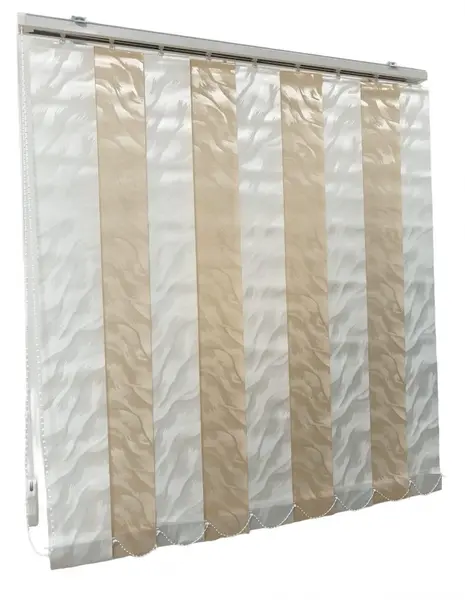 Jaluzele verticale BEATA 9601 / 9602 – jaluzele verticale moderne complete cu prindere tavan incluse alb/crem