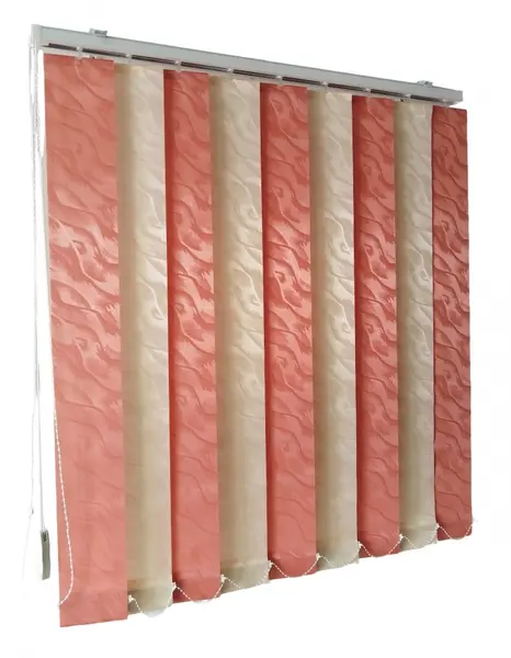 Jaluzele verticale BEATA 9609 / 9602 somon crem – jaluzele verticale moderne complete cu prindere pe tavan