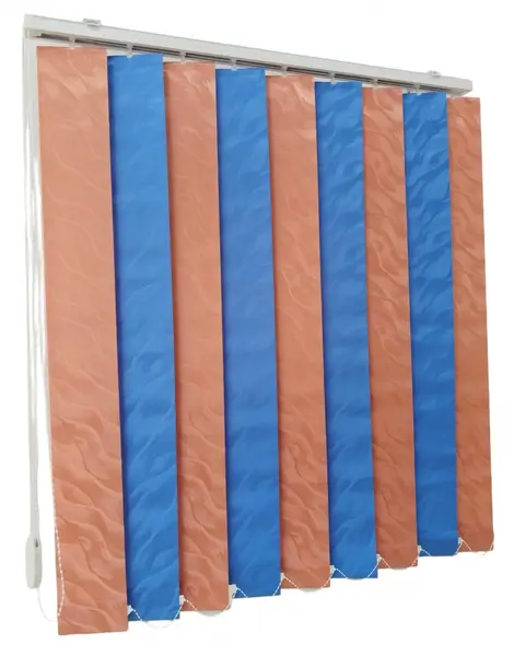 Jaluzele verticale BEATA 9609 / 9617 somon bleu – jaluzele verticale moderne complete cu prindere pe tavan