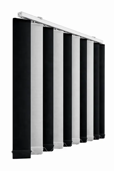 Jaluzele verticale blackout 2 culori negru / gri deschis – Stella 8100 / 8270