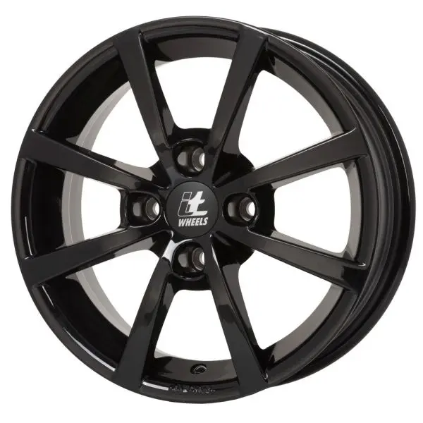 Janta aluminiu 6x15, 4x98, CH 58,1, ET: 35 model ITWHEELS Alisia, Negru Lucios