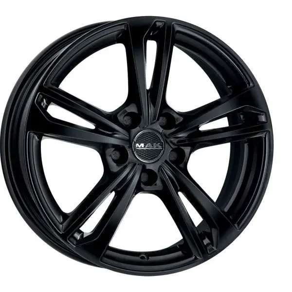 Janta aluminiu 6x15, 5x98, CH 58,1, ET: 37,5; potrivit ALFA ROMEO 147, 156, 164, GT; FIAT 500L, DOBLO, DOBLO CARGO 06.87- MAK, cu emblema, Negru Lucios