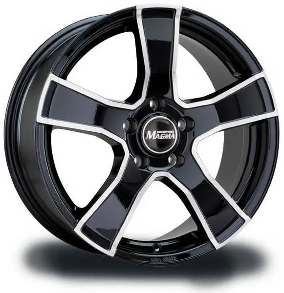 Janta aluminiu 7.5x17, 5x112, CH 70,1, ET: 50 model MAGMA Tezzo Negru Lucios