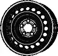 Janta otel 6.5x16, 5x114,3, CH 66, ET: 40; CMR potrivit NISSAN JUKE, PULSAR, QASHQAI II; RENAULT KADJAR 0Janta otel 6.10-
