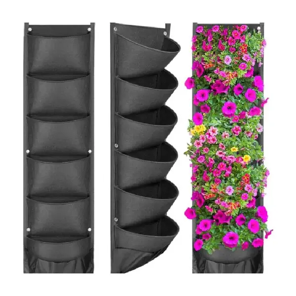 Jardiniera verticala impermeabila, suport de flori pentru gard