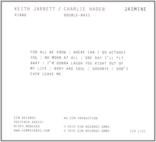 Jasmine | Keith Jarrett, Charlie Haden