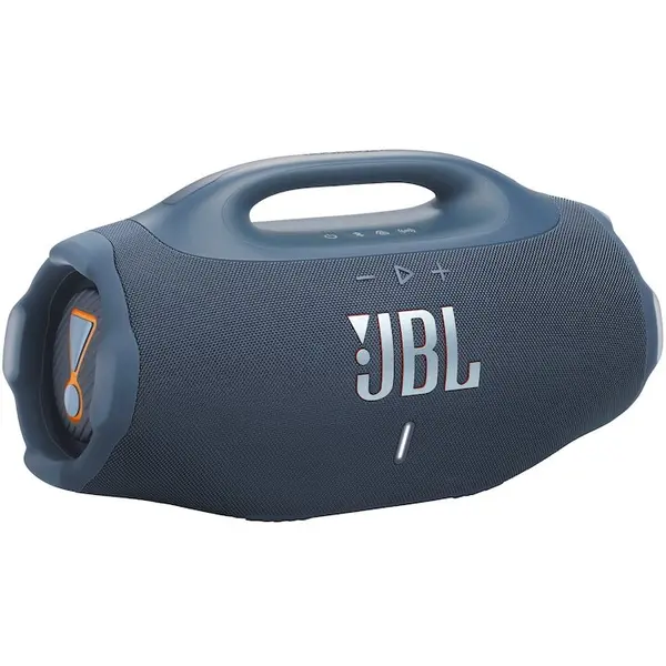 JBL Boxa portabila JBL Boombox 4, 210W, Pro Sound, IP68, Auracast, Baterie detasabila, Autonomie 34 ore, Albastru
